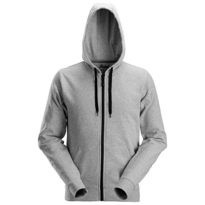 Snickers 2801 Zip Hoodie with Kangaroo Pocket Grey Main #colour_grey