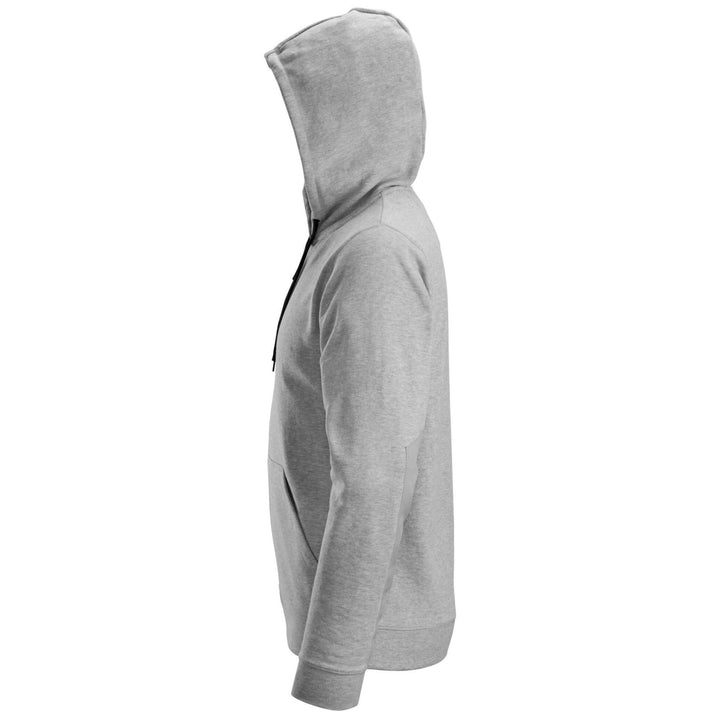 Snickers 2801 Zip Hoodie with Kangaroo Pocket Grey left #colour_grey