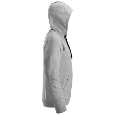 Snickers 2801 Zip Hoodie with Kangaroo Pocket Grey right #colour_grey