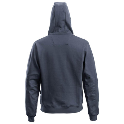 Snickers 2801 Zip Hoodie with Kangaroo Pocket Navy back #colour_navy