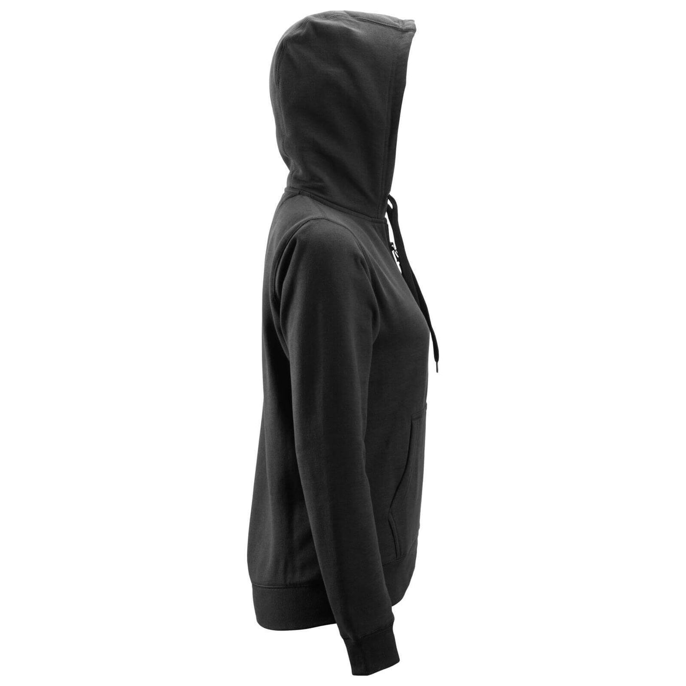 Snickers 2806 Womens Zip Hoodie with Kangaroo Pocket Black right #colour_black