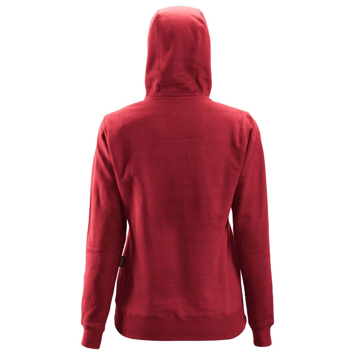 Snickers 2806 Womens Zip Hoodie with Kangaroo Pocket Chili Red back #colour_chili-red
