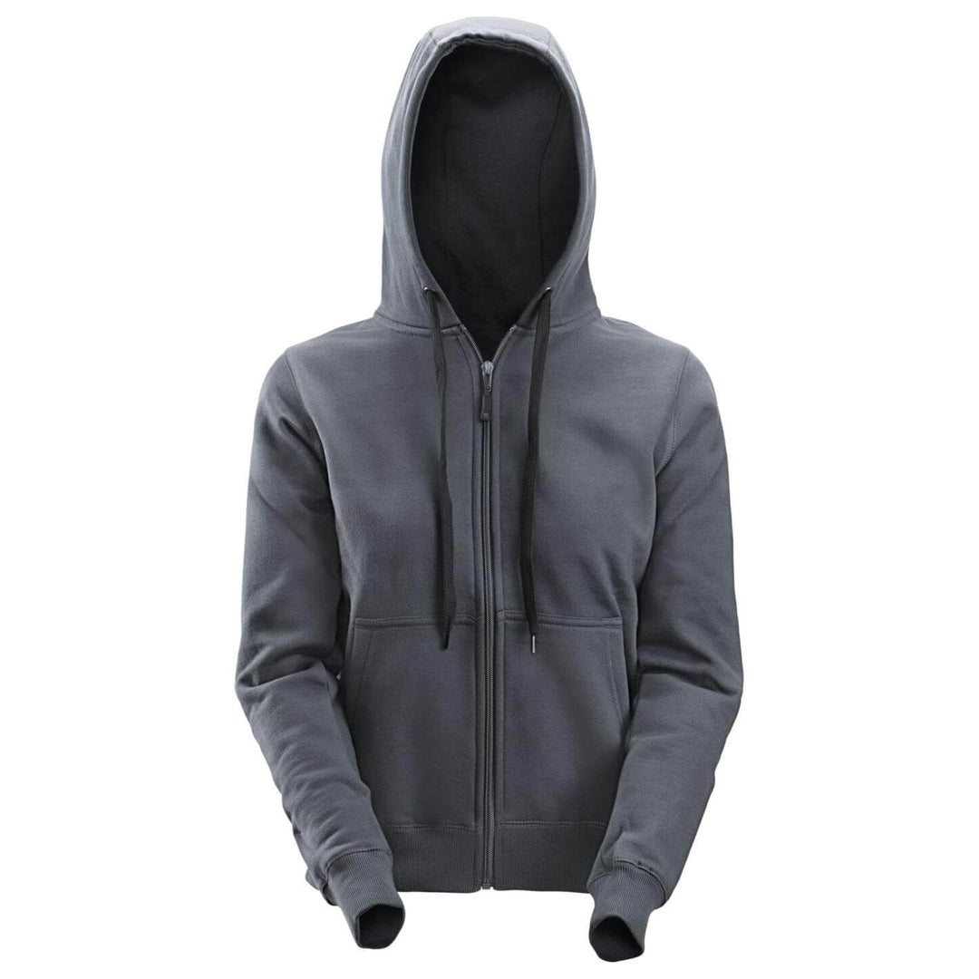 Snickers 2806 Womens Zip Hoodie with Kangaroo Pocket Steel Grey Main #colour_steel-grey