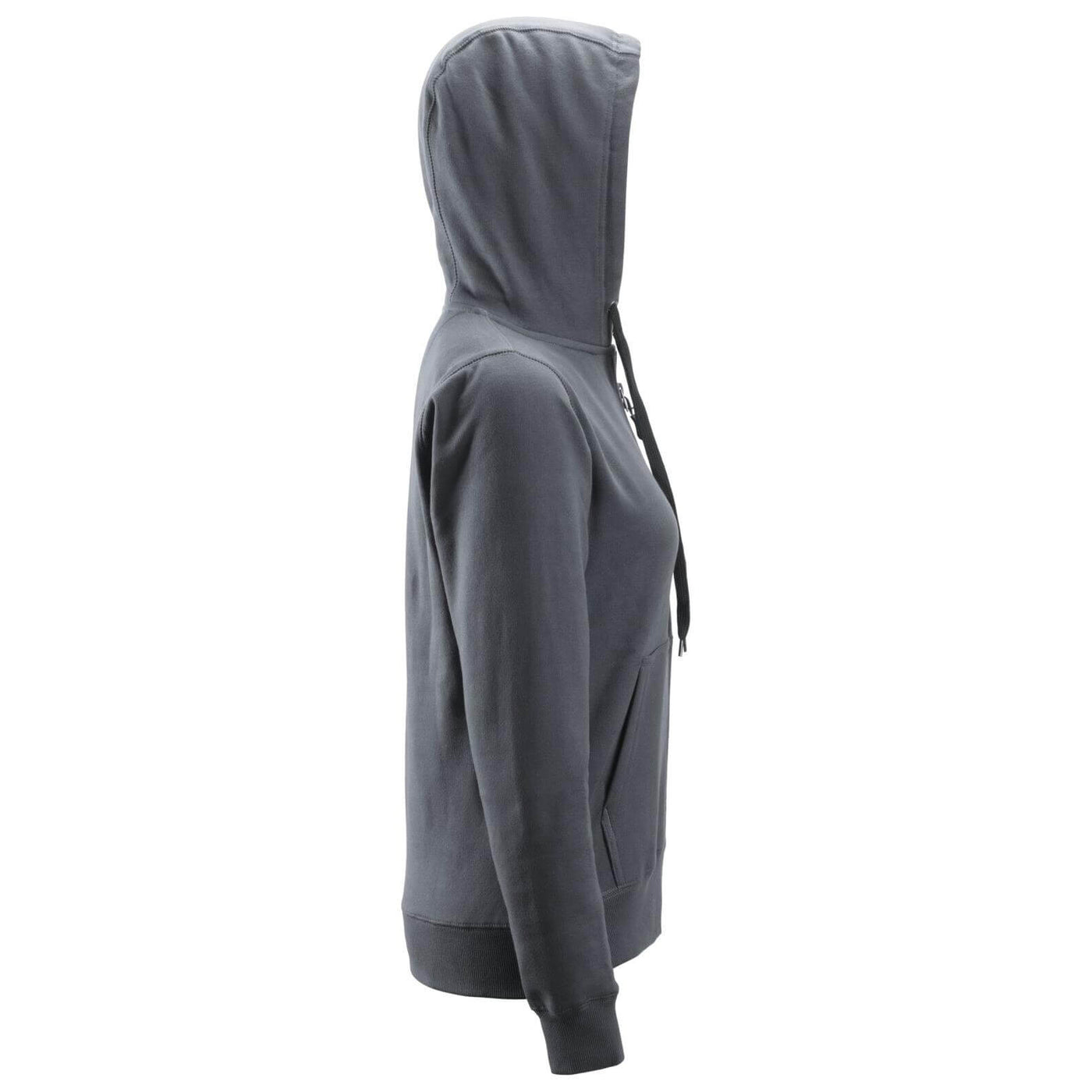 Snickers 2806 Womens Zip Hoodie with Kangaroo Pocket Steel Grey right #colour_steel-grey