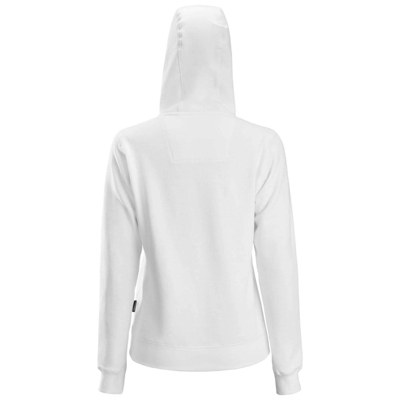 Snickers 2806 Womens Zip Hoodie with Kangaroo Pocket White back #colour_white