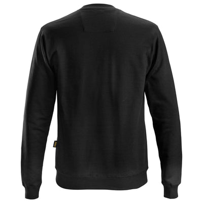 Snickers 2810 Sweatshirt Black back #colour_black