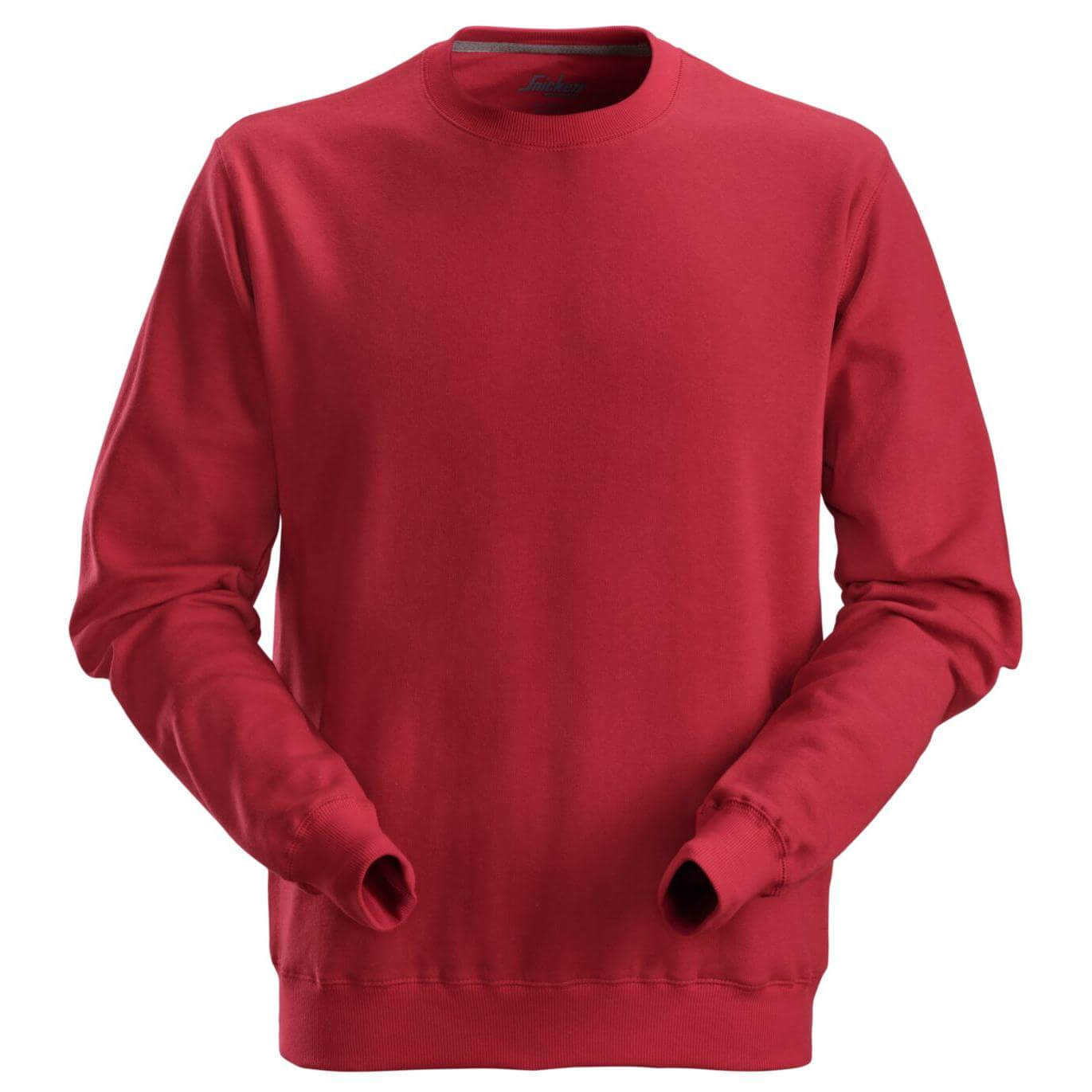 Snickers 2810 Sweatshirt Chili Red Main #colour_chili-red