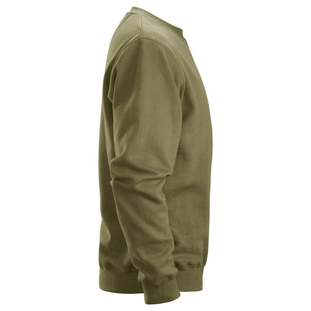 Snickers 2810 Sweatshirt Khaki Green right #colour_khaki-green