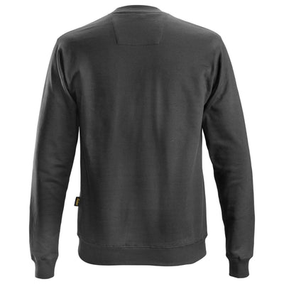 Snickers 2810 Sweatshirt Steel Grey back #colour_steel-grey