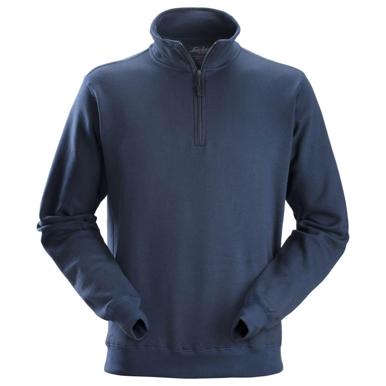 Snickers 2818 Half Zip Sweatshirt Navy Main #colour_navy