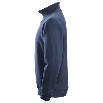 Snickers 2818 Half Zip Sweatshirt Navy left #colour_navy