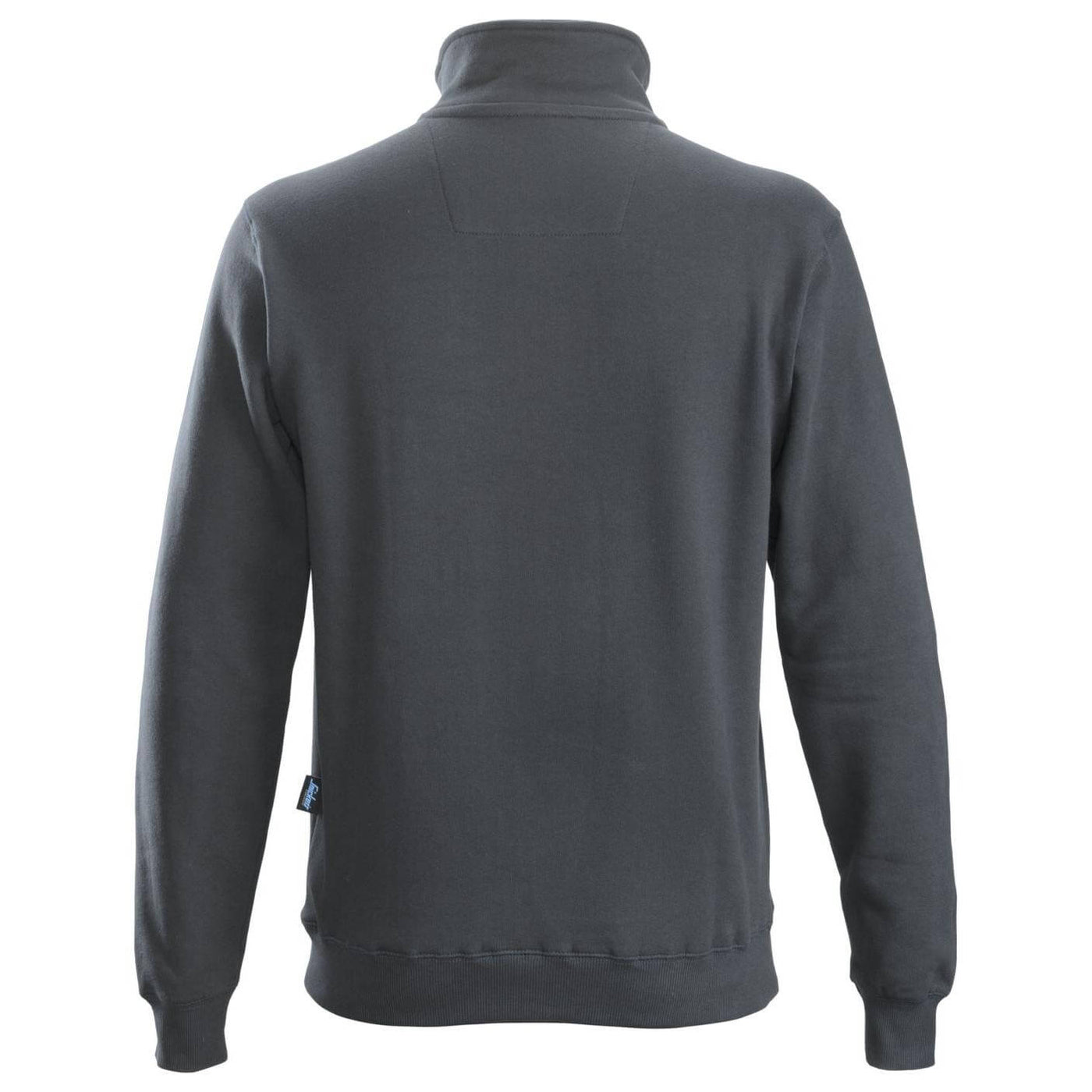 Snickers 2818 Half Zip Sweatshirt Steel Grey back #colour_steel-grey