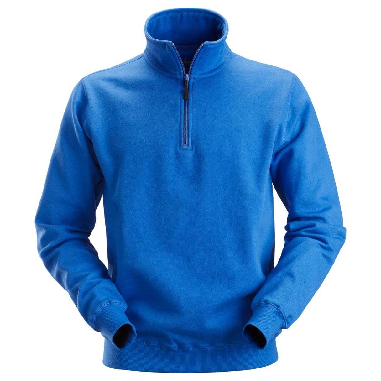 Snickers 2818 Half Zip Sweatshirt True Blue Main #colour_true-blue