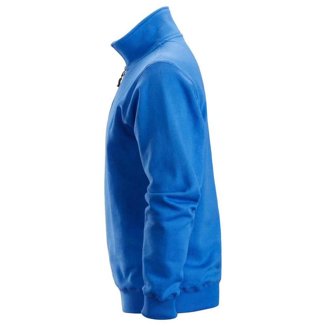 Snickers 2818 Half Zip Sweatshirt True Blue left #colour_true-blue