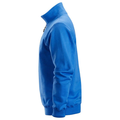 Snickers 2818 Half Zip Sweatshirt True Blue left #colour_true-blue