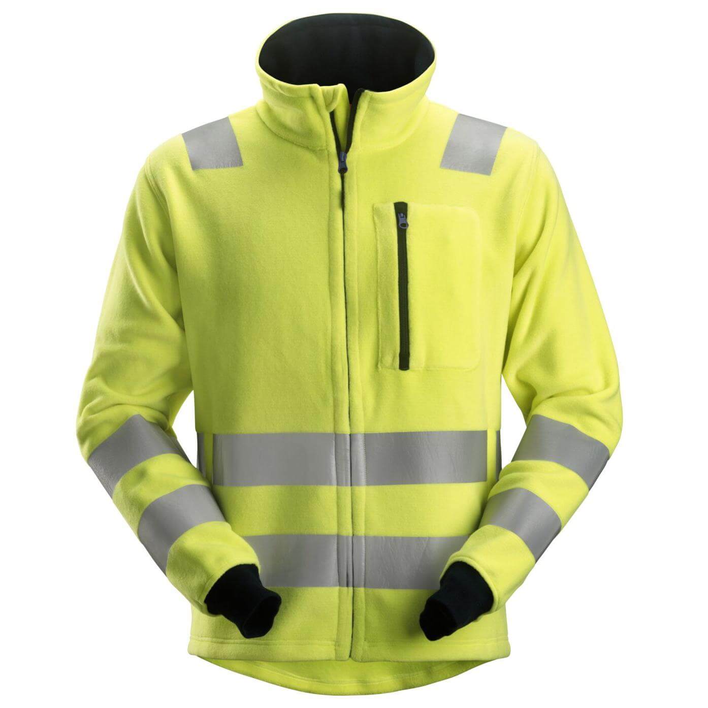 Snickers 2860 ProtecWork Hi Vis Fleece Jacket Class 3 Hi Vis Yellow Main #colour_hi-vis-yellow
