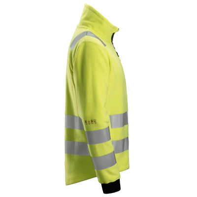 Snickers 2860 ProtecWork Hi Vis Fleece Jacket Class 3 Hi Vis Yellow right #colour_hi-vis-yellow
