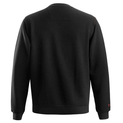 Snickers 2861 ProtecWork Arc Protection Sweatshirt Black back #colour_black