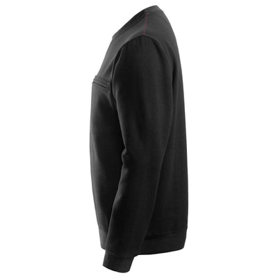 Snickers 2861 ProtecWork Arc Protection Sweatshirt Black left #colour_black