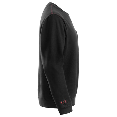 Snickers 2861 ProtecWork Arc Protection Sweatshirt Black right #colour_black