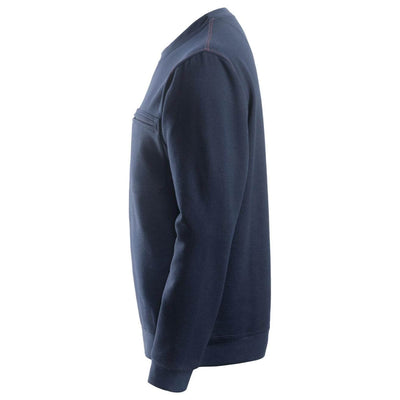 Snickers 2861 ProtecWork Arc Protection Sweatshirt Navy left #colour_navy
