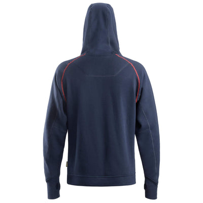 Snickers 2862 ProtecWork Arc Protection Hoodie Navy back #colour_navy