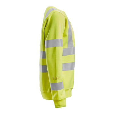Snickers 2876 ProtecWork Womens Hi Vis Sweatshirt Class 3 2 Hi Vis Yellow right #colour_hi-vis-yellow