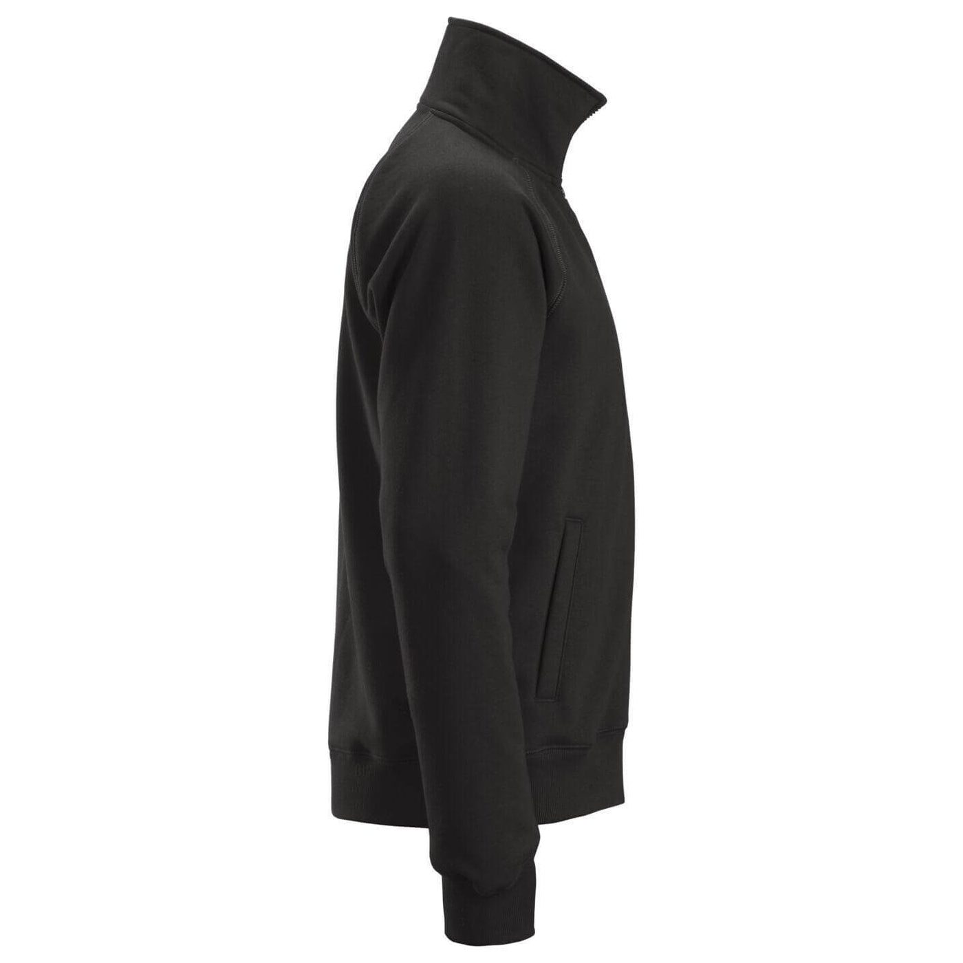 Snickers 2886 AllroundWork Full Zip Sweatshirt Jacket Black right #colour_black
