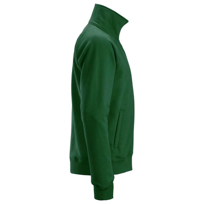 Snickers 2886 AllroundWork Full Zip Sweatshirt Jacket Forest Green right #colour_forest-green