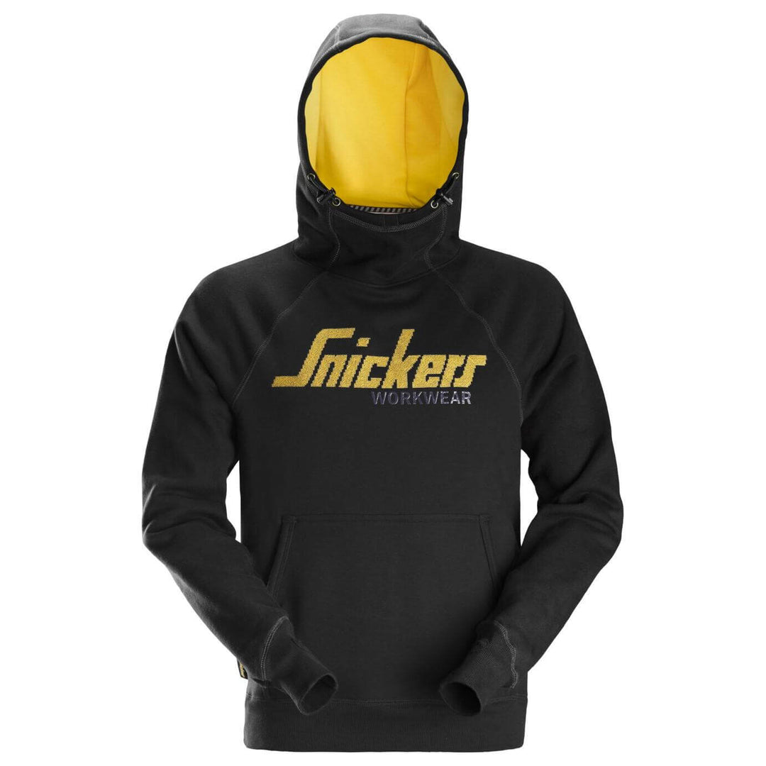 Snickers 2889 AllroundWork Logo Hoodie Black Main #colour_black