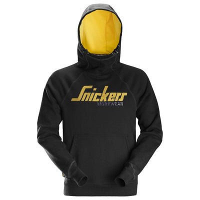 Snickers 2889 AllroundWork Logo Hoodie Black Main #colour_black