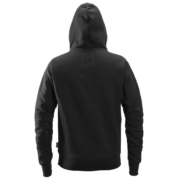 Snickers 2890 AllroundWork Hoodie Full Zip Black back #colour_black