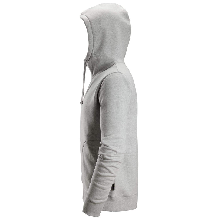 Snickers 2890 AllroundWork Hoodie Full Zip Grey Melange left #colour_grey-melange