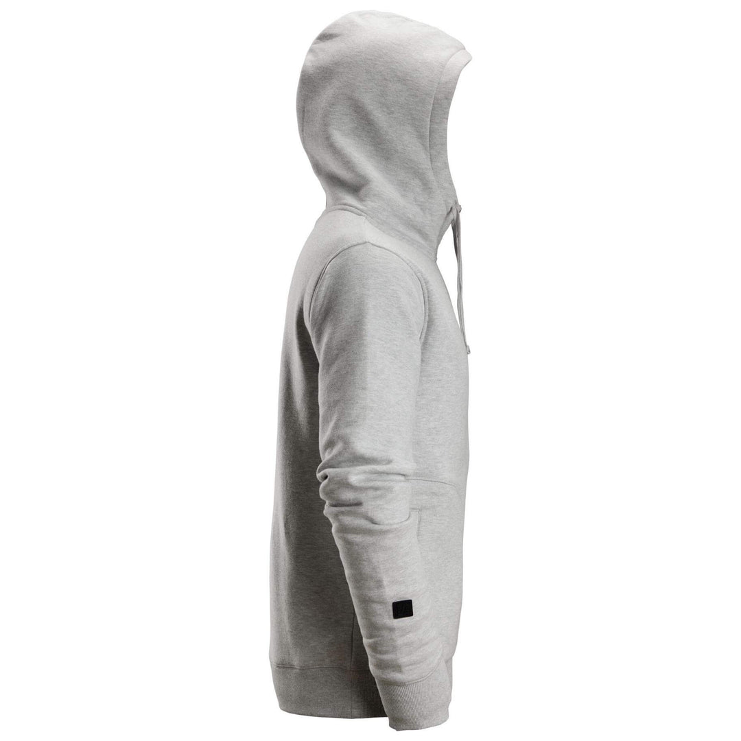 Snickers 2890 AllroundWork Hoodie Full Zip Grey Melange right #colour_grey-melange