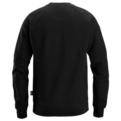 Snickers 2892 Logo Sweatshirt Black back #colour_black