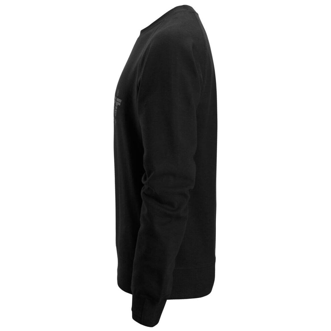 Snickers 2892 Logo Sweatshirt Black left #colour_black