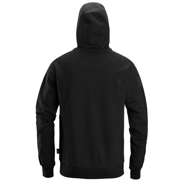 Snickers 2894 Logo Hoodie Black back #colour_black