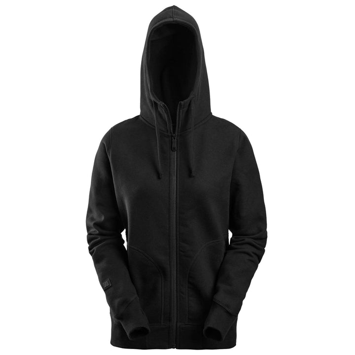 Snickers 2897 AllroundWork Womens Full Zip Hoodie Black Main #colour_black