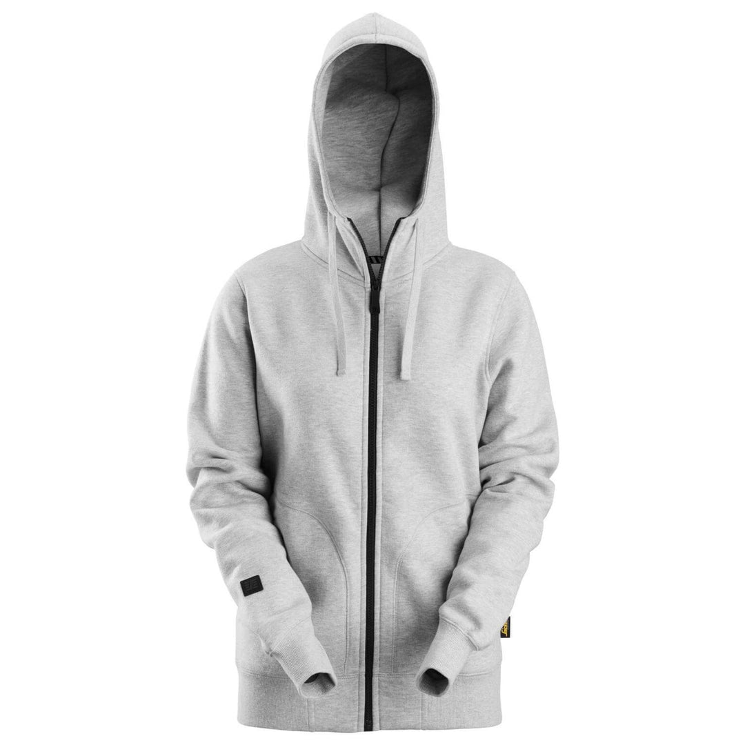 Snickers 2897 AllroundWork Womens Full Zip Hoodie Grey Melange Main #colour_grey-melange