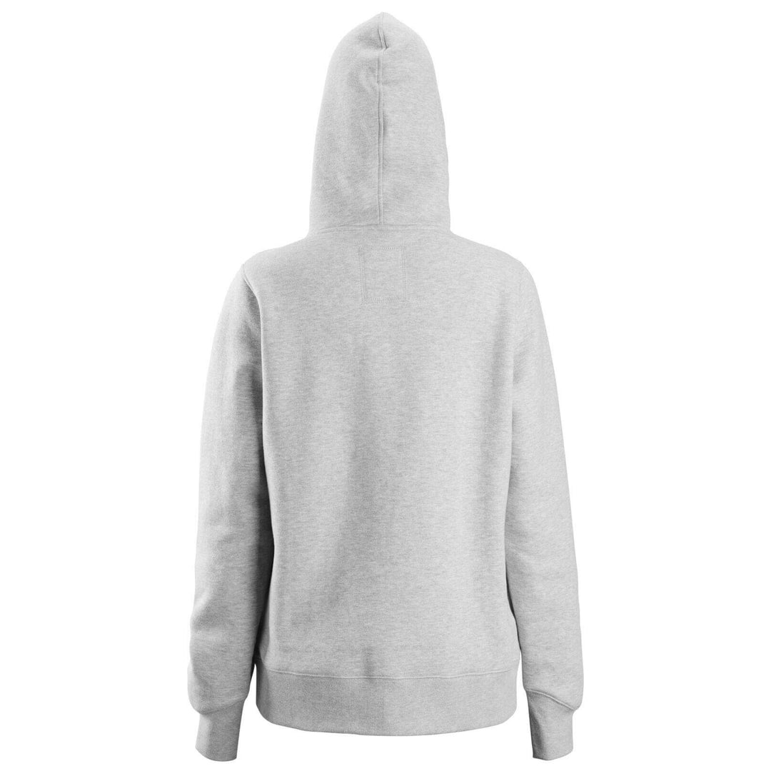 Snickers 2897 AllroundWork Womens Full Zip Hoodie Grey Melange back #colour_grey-melange