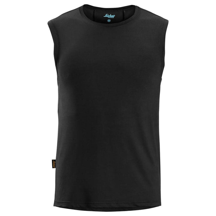 Snickers 2911 LiteWork Lightweight Tank Top Black Main #colour_black