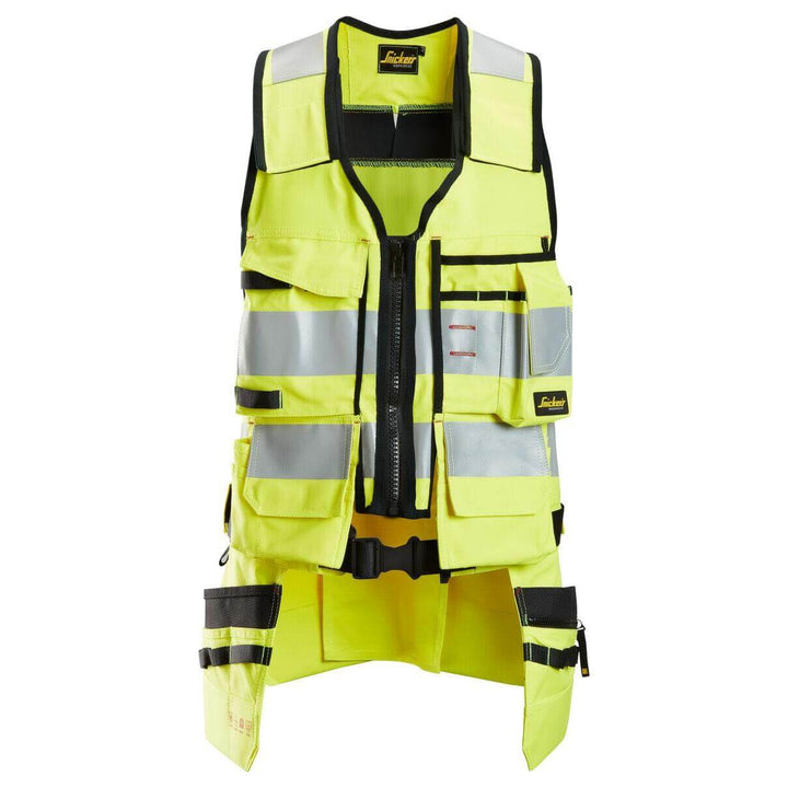 Snickers 4260 ProtecWork Hi Vis Tool Vest Class 1 Hi Vis Yellow Main #colour_hi-vis-yellow