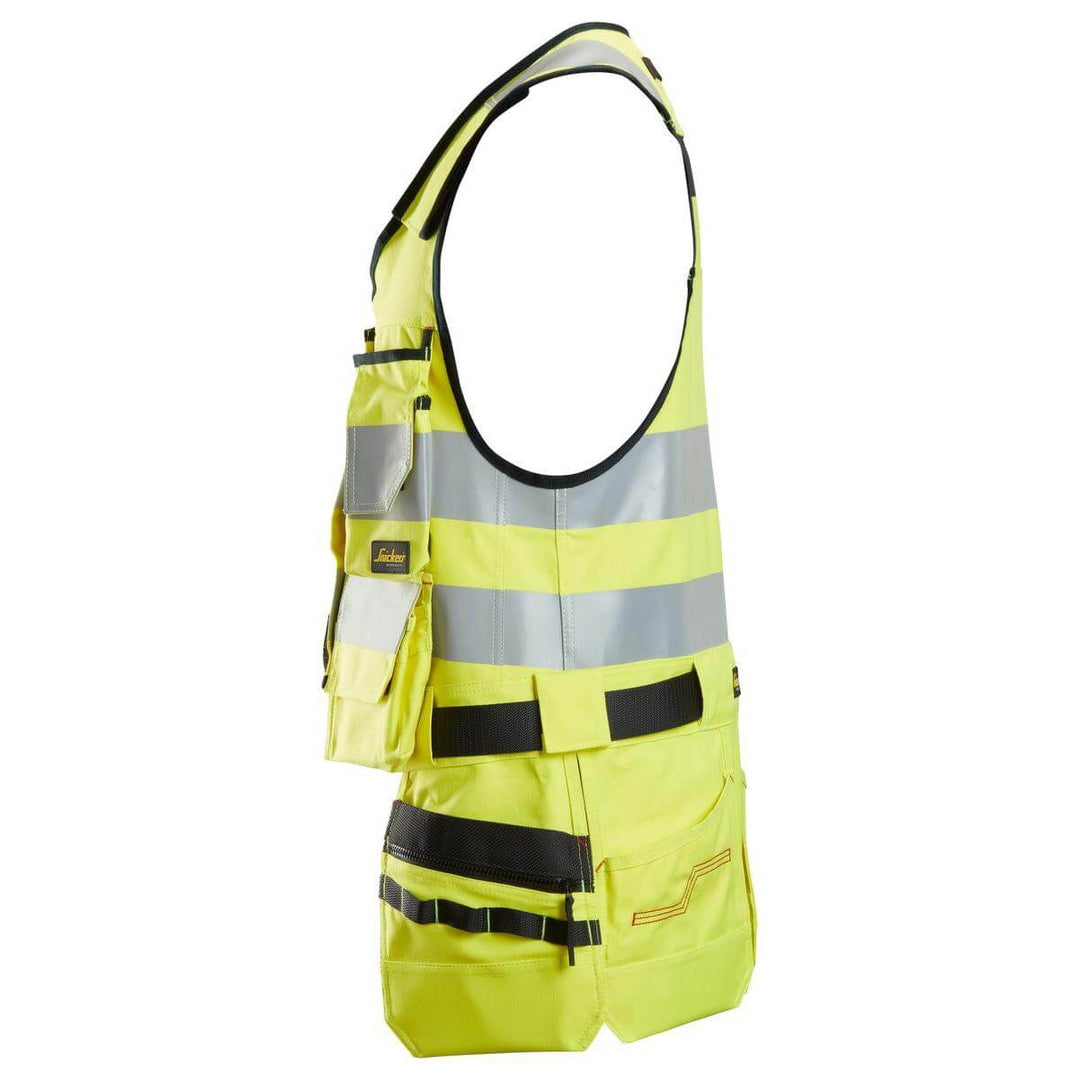 Snickers 4260 ProtecWork Hi Vis Tool Vest Class 1 Hi Vis Yellow left #colour_hi-vis-yellow