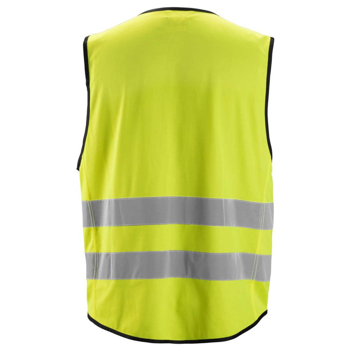 Snickers 4310 Hi Vis Vest Class 2 Hi Vis Yellow back #colour_hi-vis-yellow