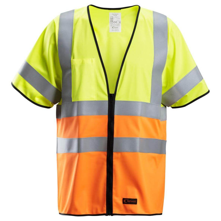 Snickers 4361 ProtecWork FR Hi Vis Vest Class 3 2 Hi Vis Yellow Hi Vis Orange Main #colour_hi-vis-yellow-hi-vis-orange