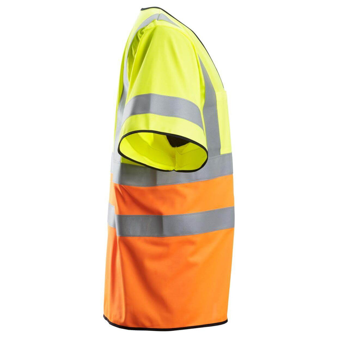 Snickers 4361 ProtecWork FR Hi Vis Vest Class 3 2 Hi Vis Yellow Hi Vis Orange right #colour_hi-vis-yellow-hi-vis-orange