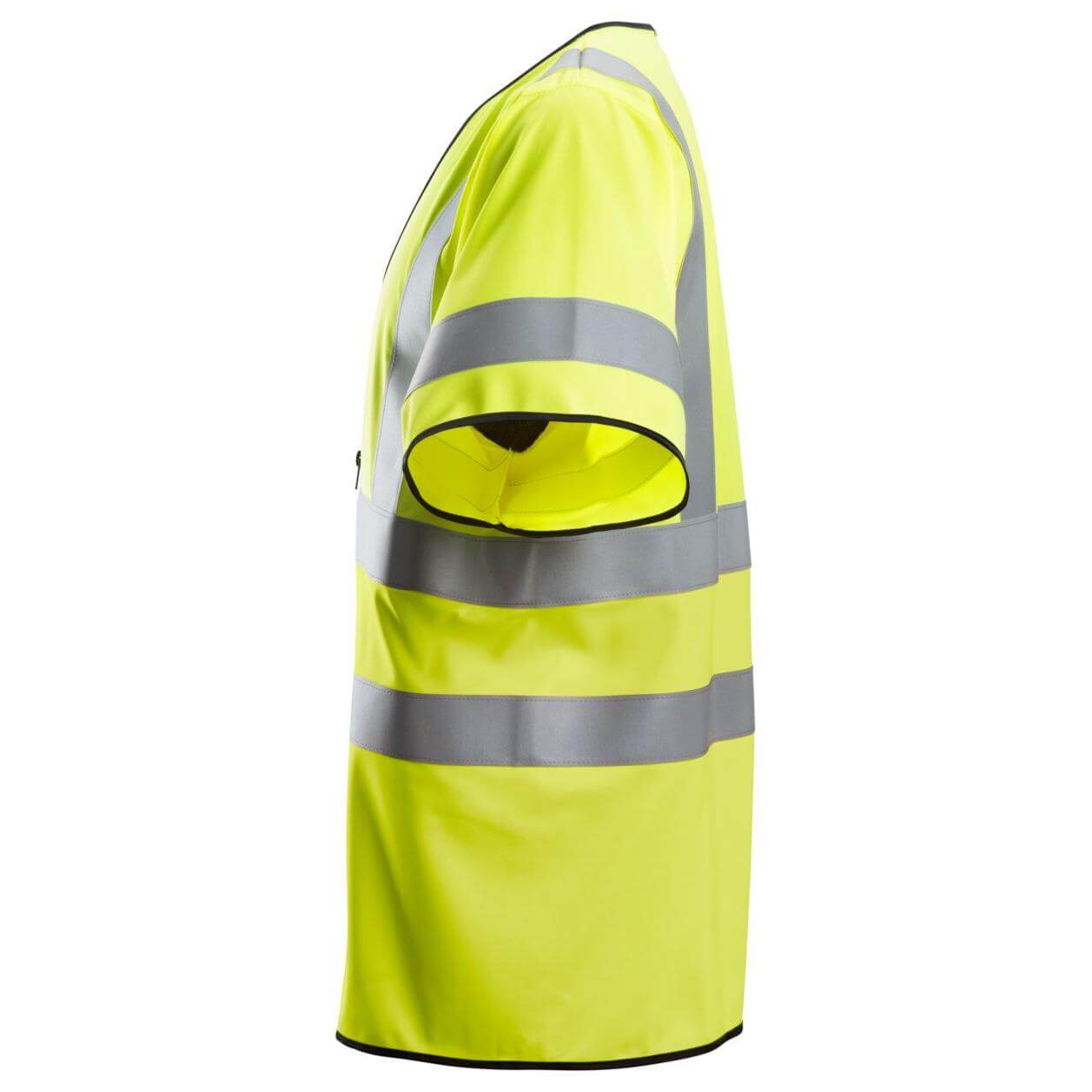 Snickers 4361 ProtecWork FR Hi Vis Vest Class 3 2 Hi Vis Yellow left #colour_hi-vis-yellow