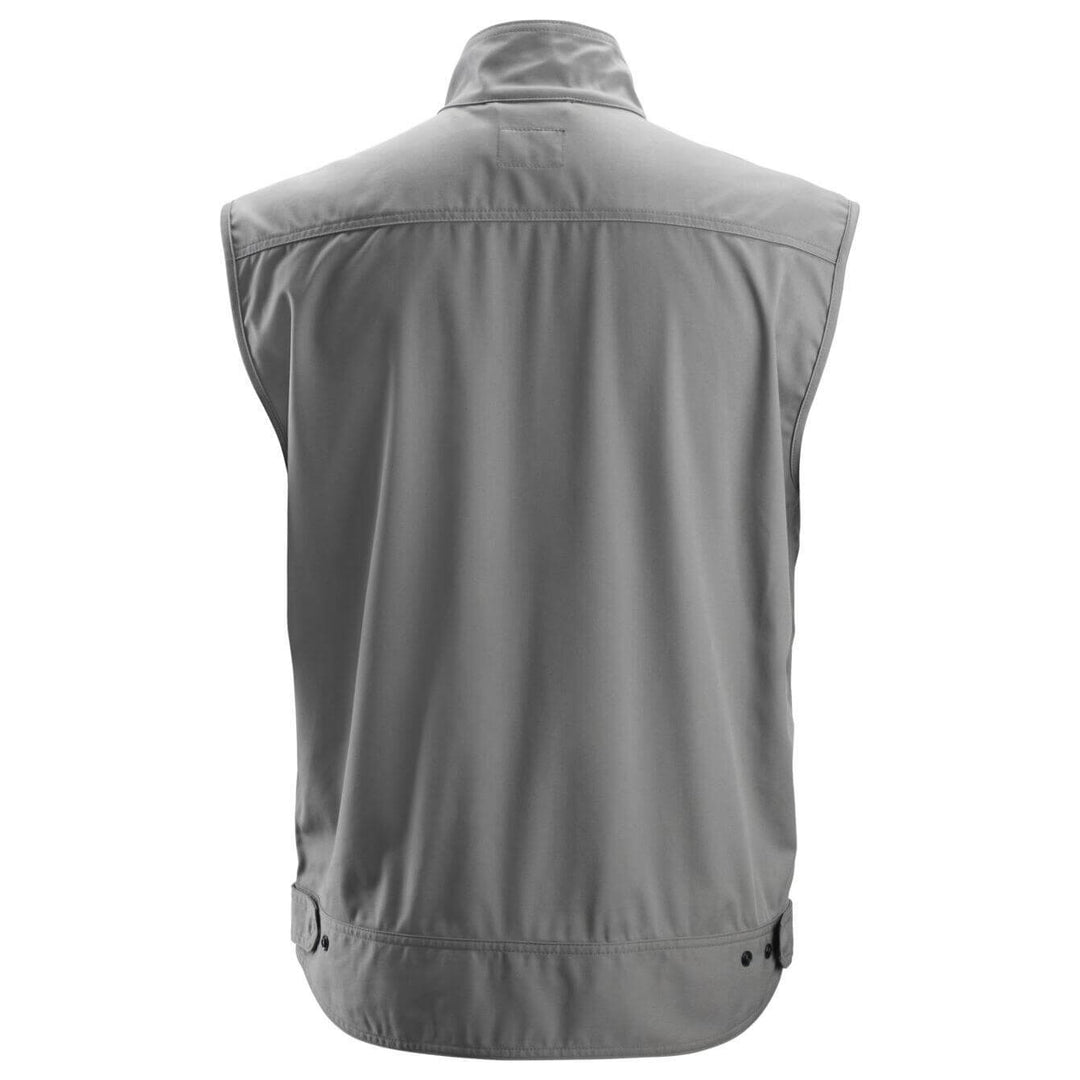 Snickers 4373 Service Vest Grey back #colour_grey