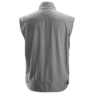 Snickers 4373 Service Vest Grey back #colour_grey