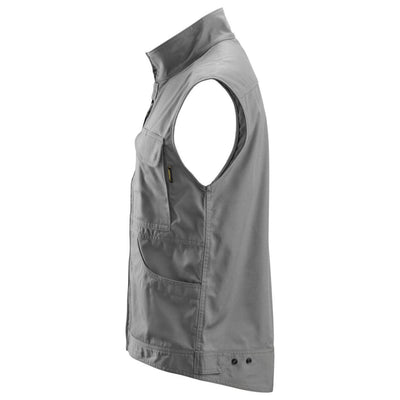 Snickers 4373 Service Vest Grey left #colour_grey